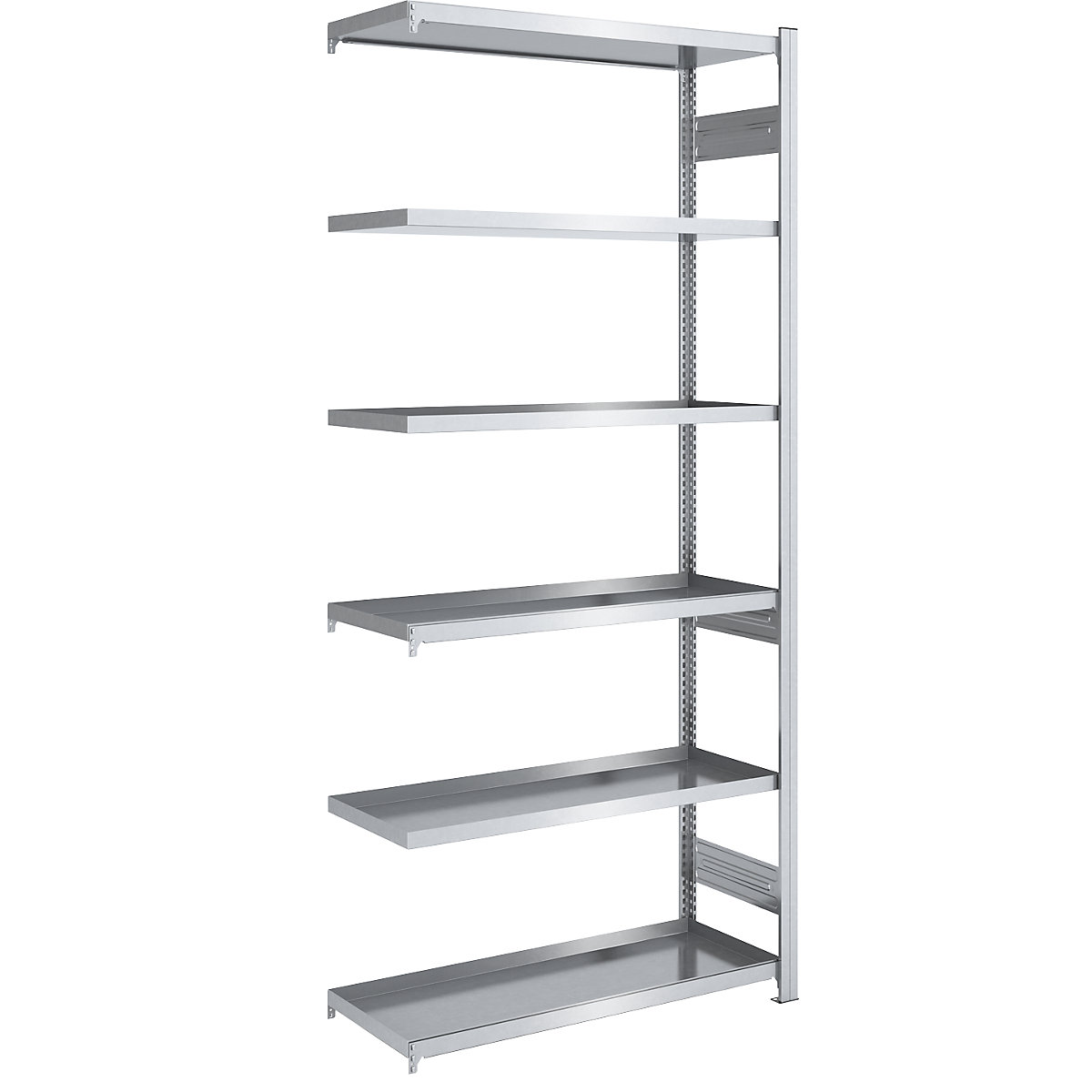 Tray shelf unit – hofe, shelf unit height 2500 mm, tray width 1000 mm, tray depth 500 mm, extension shelf unit