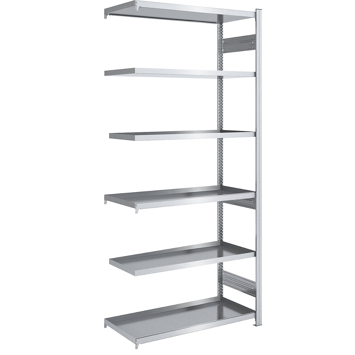 Tray shelf unit – hofe, shelf unit height 2500 mm, tray width 1000 mm, tray depth 600 mm, extension shelf unit-5