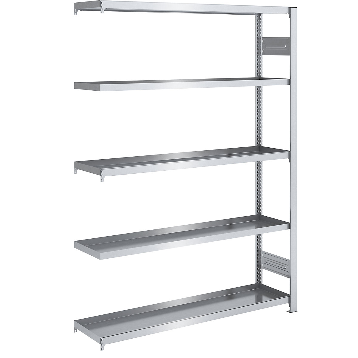 Tray shelf unit – hofe, shelf unit height 2000 mm, tray width 1300 mm, tray depth 400 mm, extension shelf unit