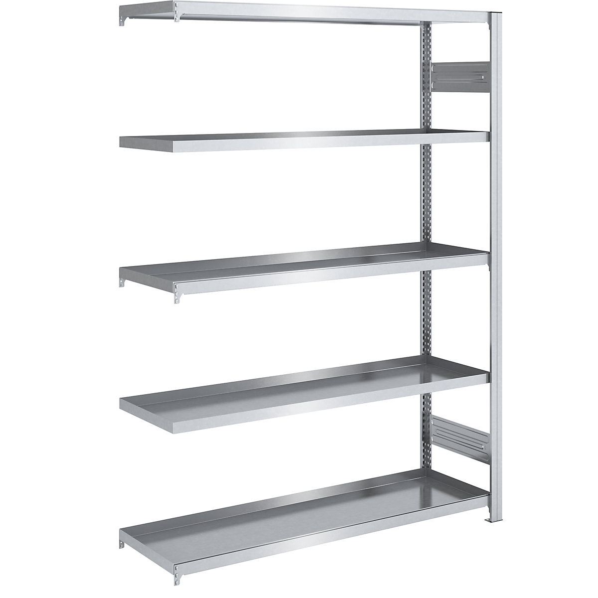 Tray shelf unit – hofe, shelf unit height 2000 mm, tray width 1300 mm, tray depth 500 mm, extension shelf unit