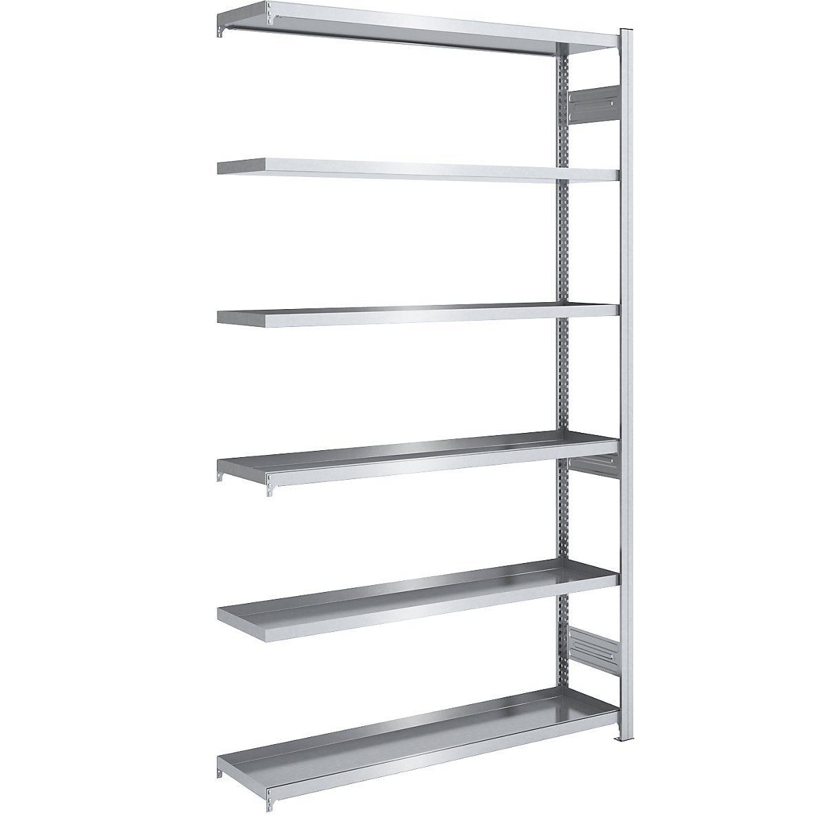Tray shelf unit – hofe, shelf unit height 2500 mm, tray width 1300 mm, tray depth 400 mm, extension shelf unit