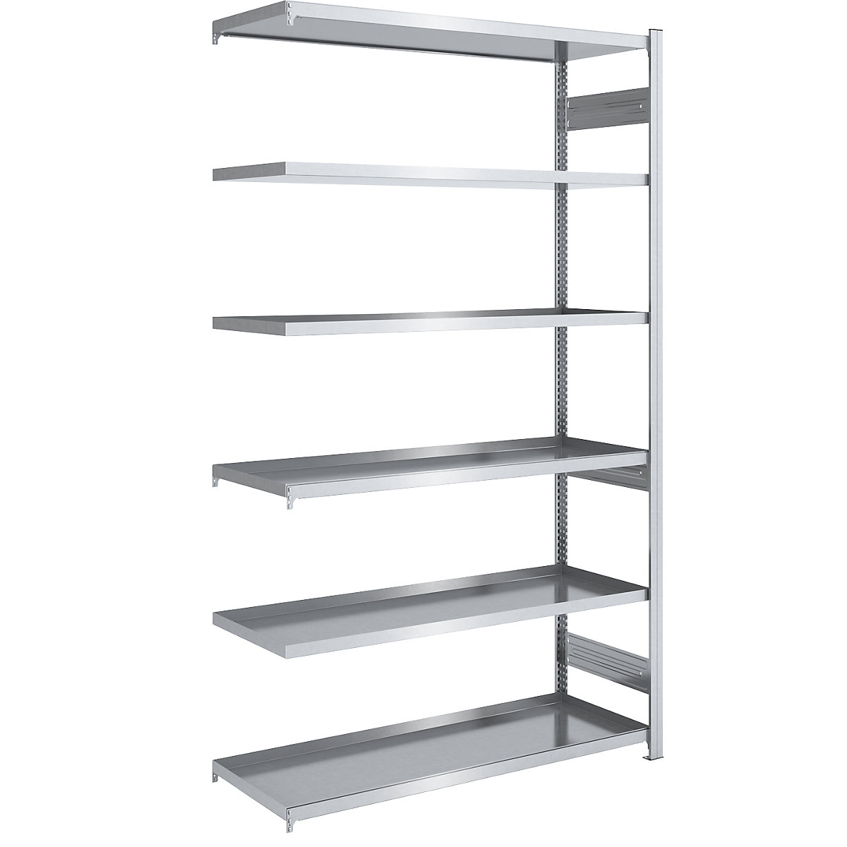 Tray shelf unit – hofe, shelf unit height 2500 mm, tray width 1300 mm, tray depth 600 mm, extension shelf unit