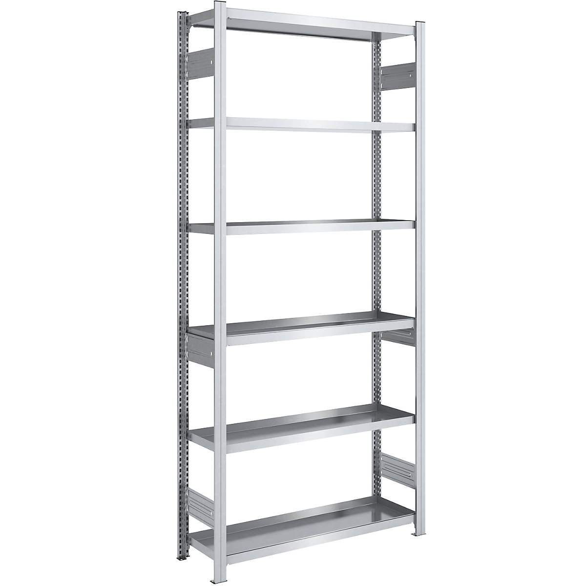 Tray shelf unit – hofe, shelf unit height 2500 mm, tray width 1000 mm, tray depth 400 mm, standard shelf unit
