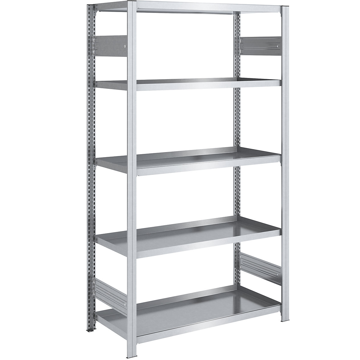 Tray shelf unit – hofe, shelf unit height 2000 mm, tray width 1000 mm, tray depth 600 mm, standard shelf unit
