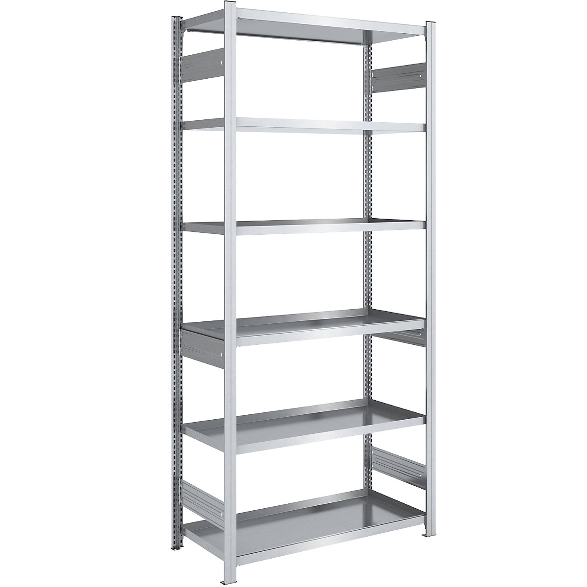 Tray shelf unit – hofe, shelf unit height 2500 mm, tray width 1000 mm, tray depth 600 mm, standard shelf unit