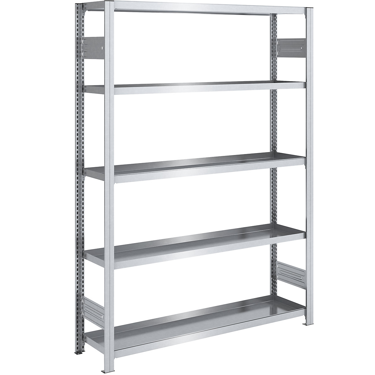 Tray shelf unit – hofe, shelf unit height 2000 mm, tray width 1300 mm, tray depth 400 mm, standard shelf unit