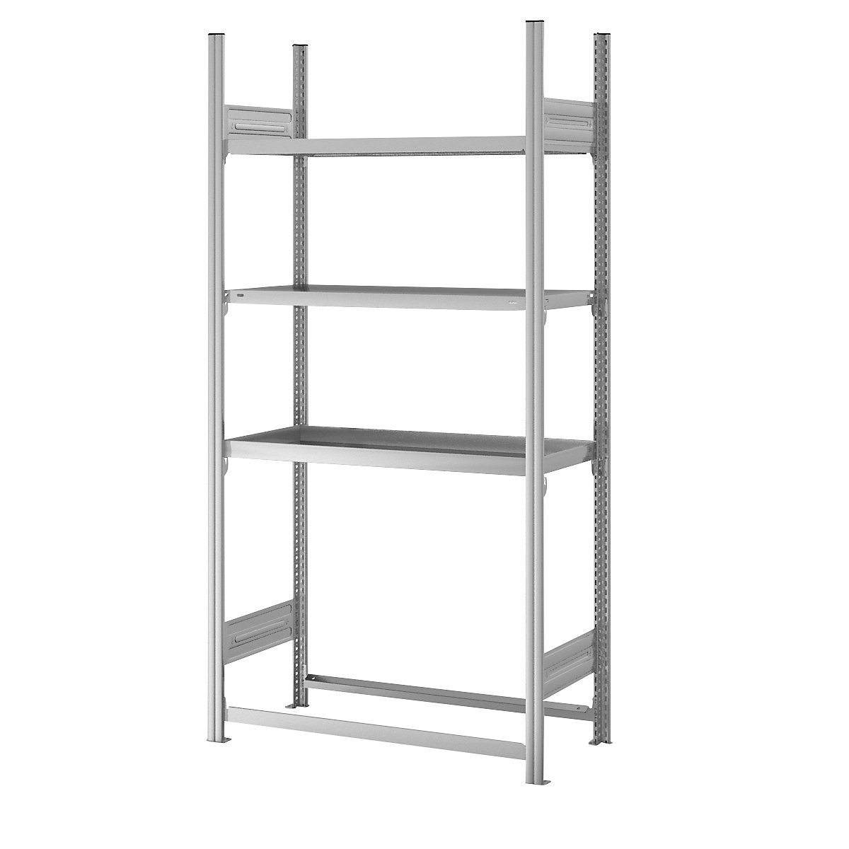 Warehouse and workshop multifunction shelf unit – hofe, height 2000 mm, 4 storage levels, standard shelf unit, WxD 1060 x 435 mm-2