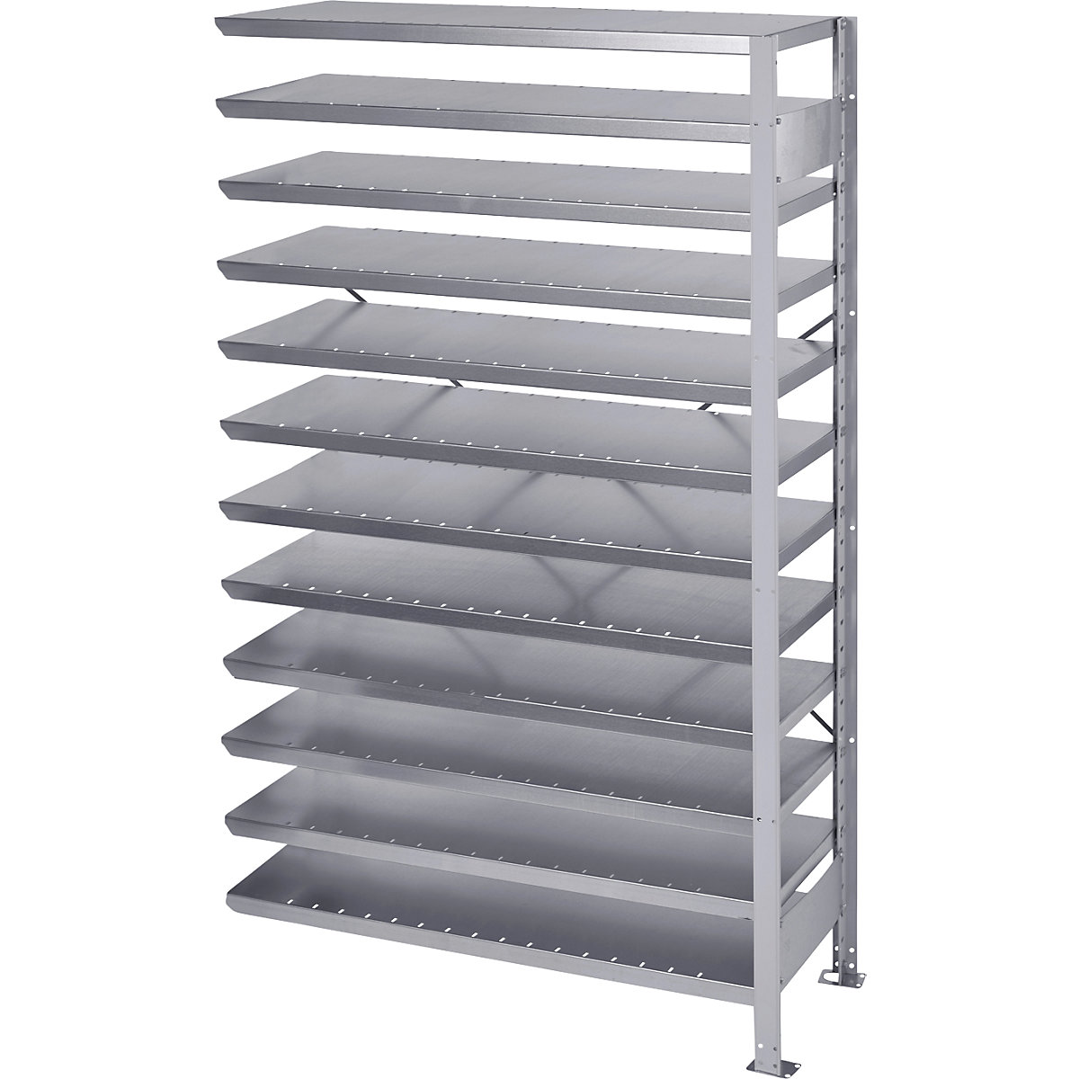 Boltless shelving unit for shelf bins – STEMO, HxW 1790 x 1000 mm, extension shelf unit, depth 300 mm, without bins-2
