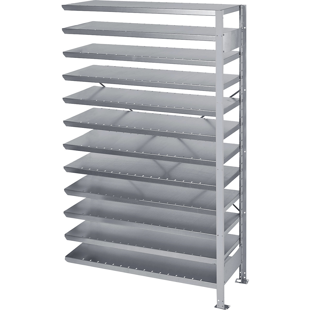 Boltless shelving unit for shelf bins – STEMO, HxW 1790 x 1000 mm, extension shelf unit, depth 500 mm, without bins-3