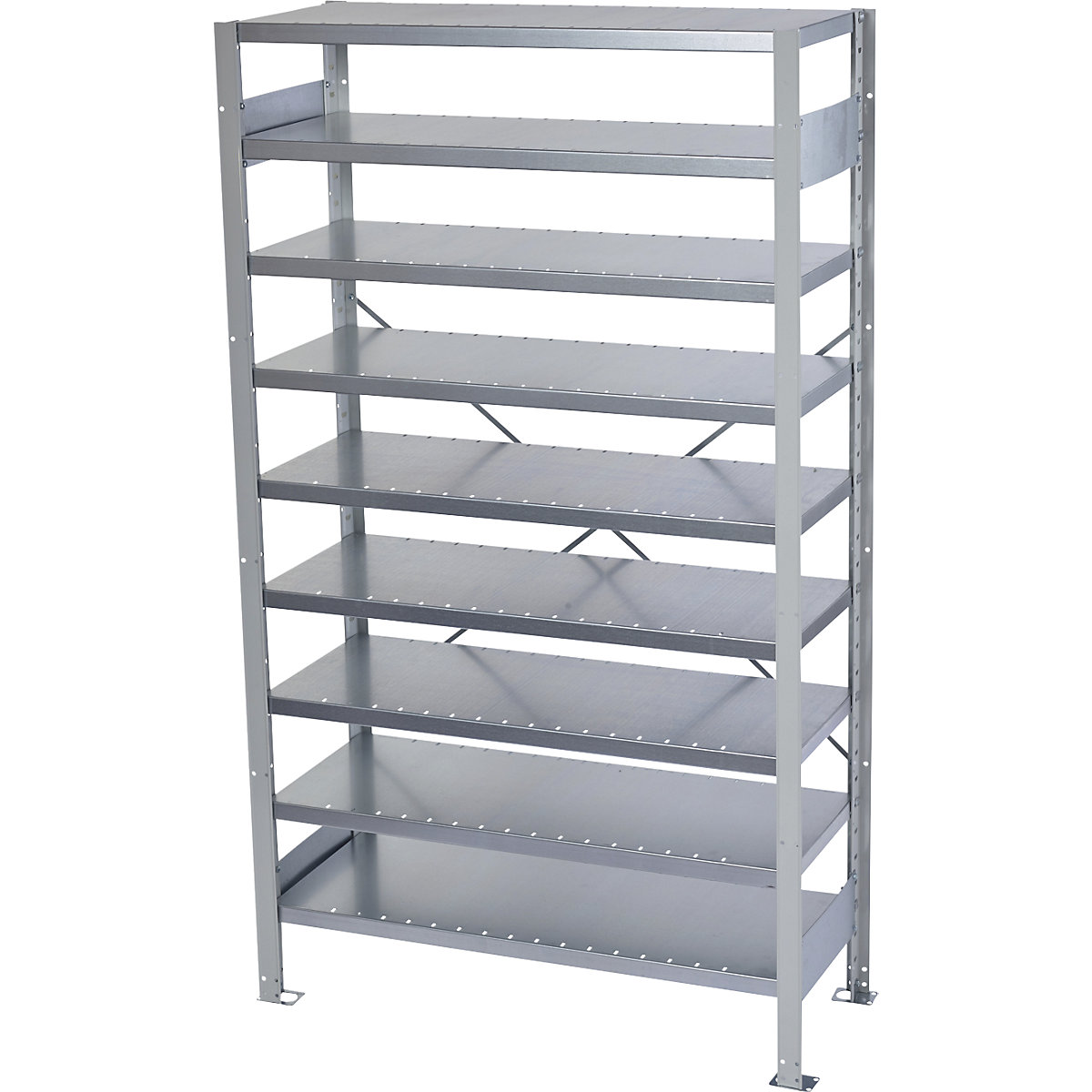 Boltless shelving unit for shelf bins – STEMO