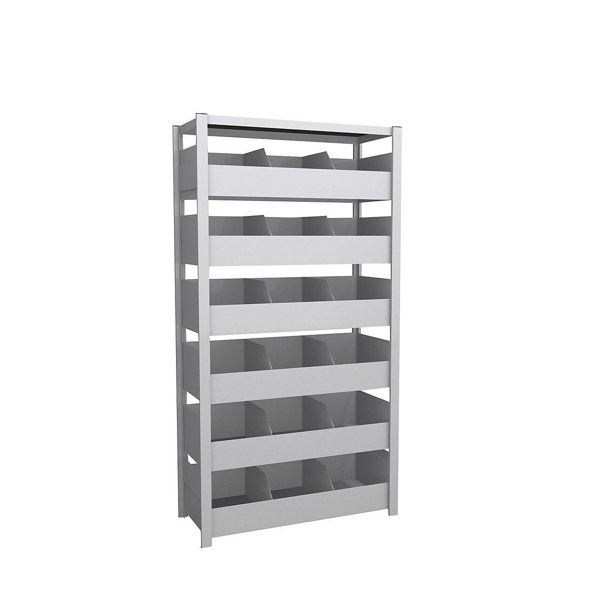 Bulk material shelving unit – hofe, shelf height 2000 mm, standard shelf unit, WxD 1060 x 435 mm-4
