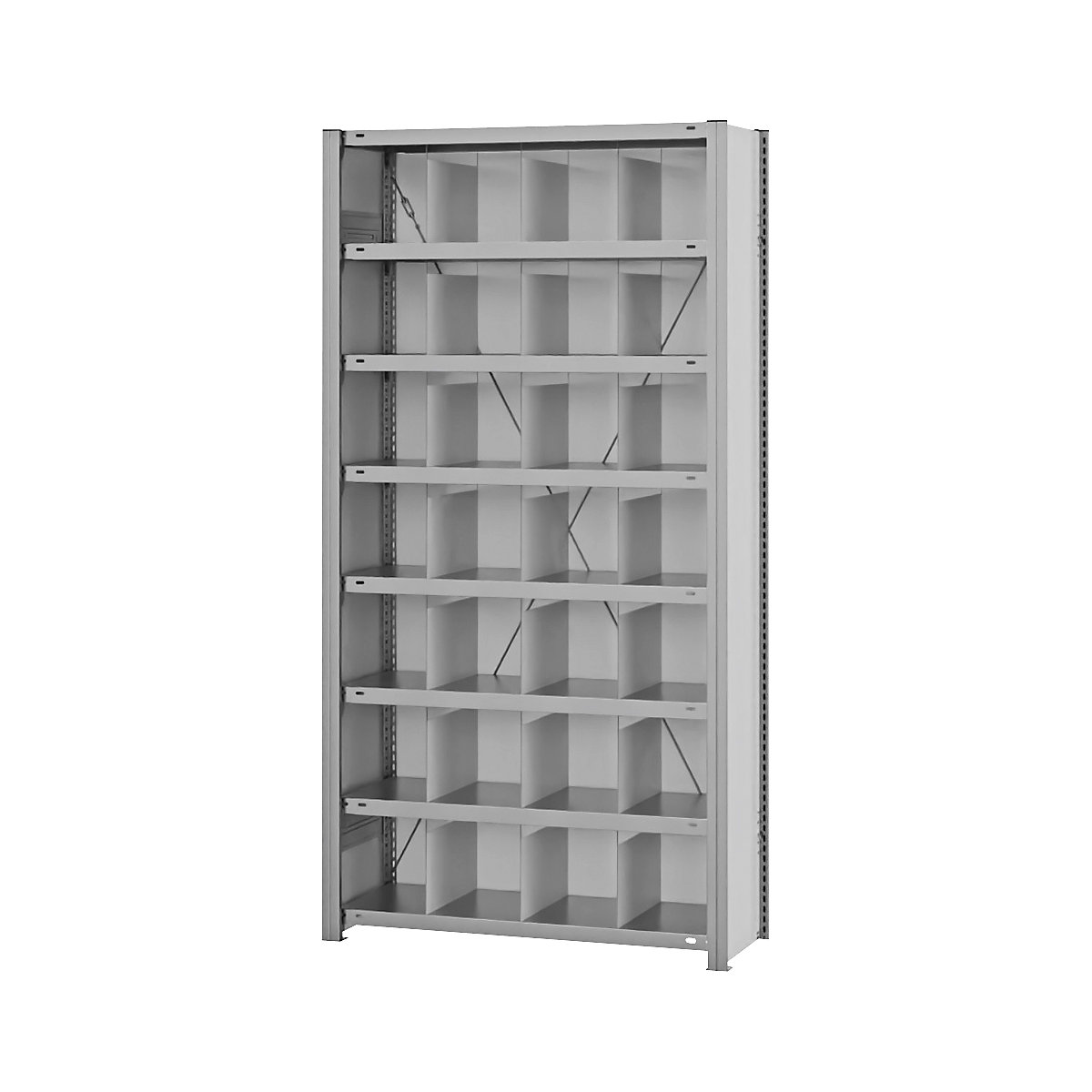 Compartment shelving – hofe, shelf height 2000 mm, standard shelf unit, width x depth 1060 x 335 mm