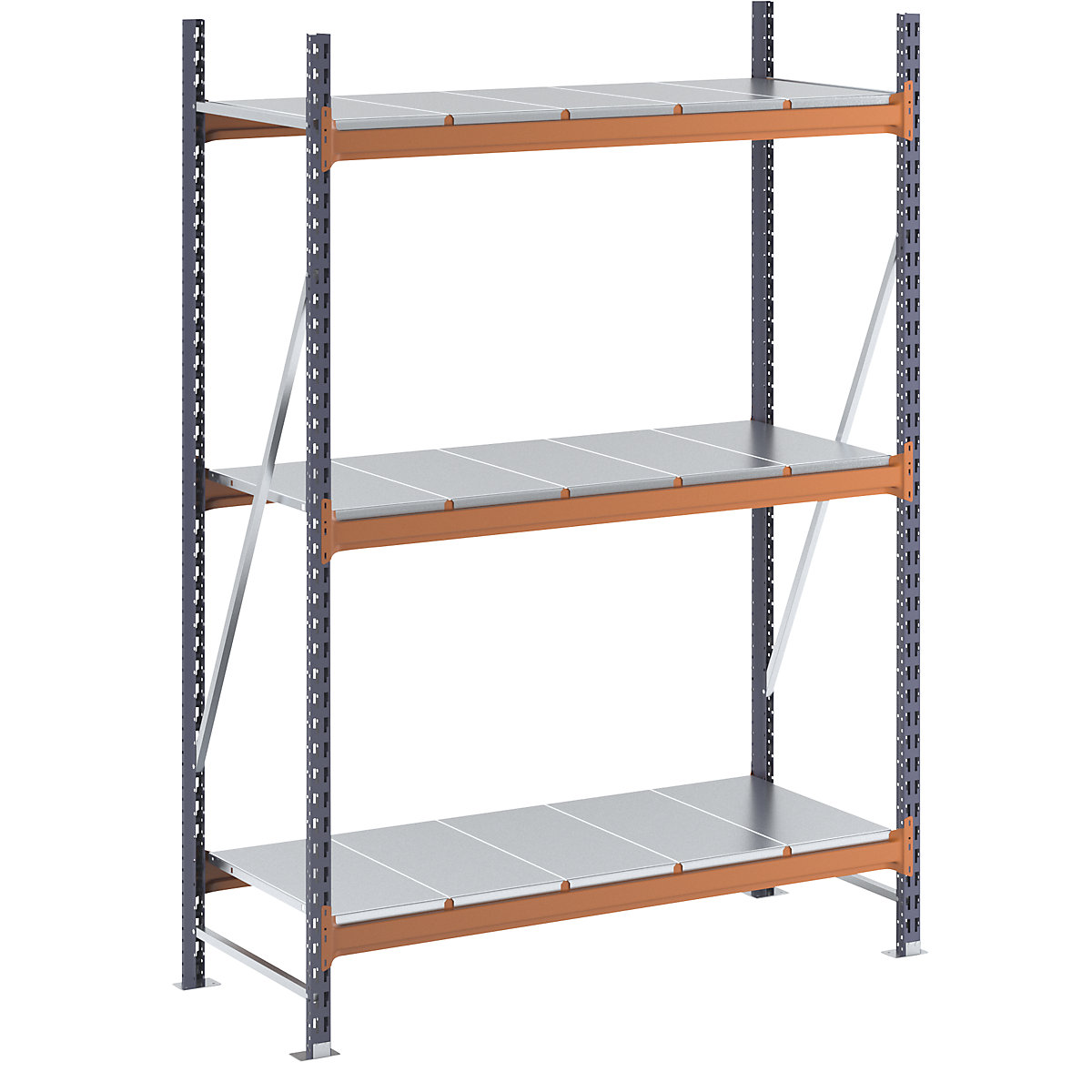Wide span shelving unit