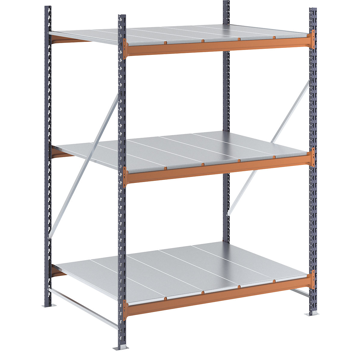 Wide span shelving unit