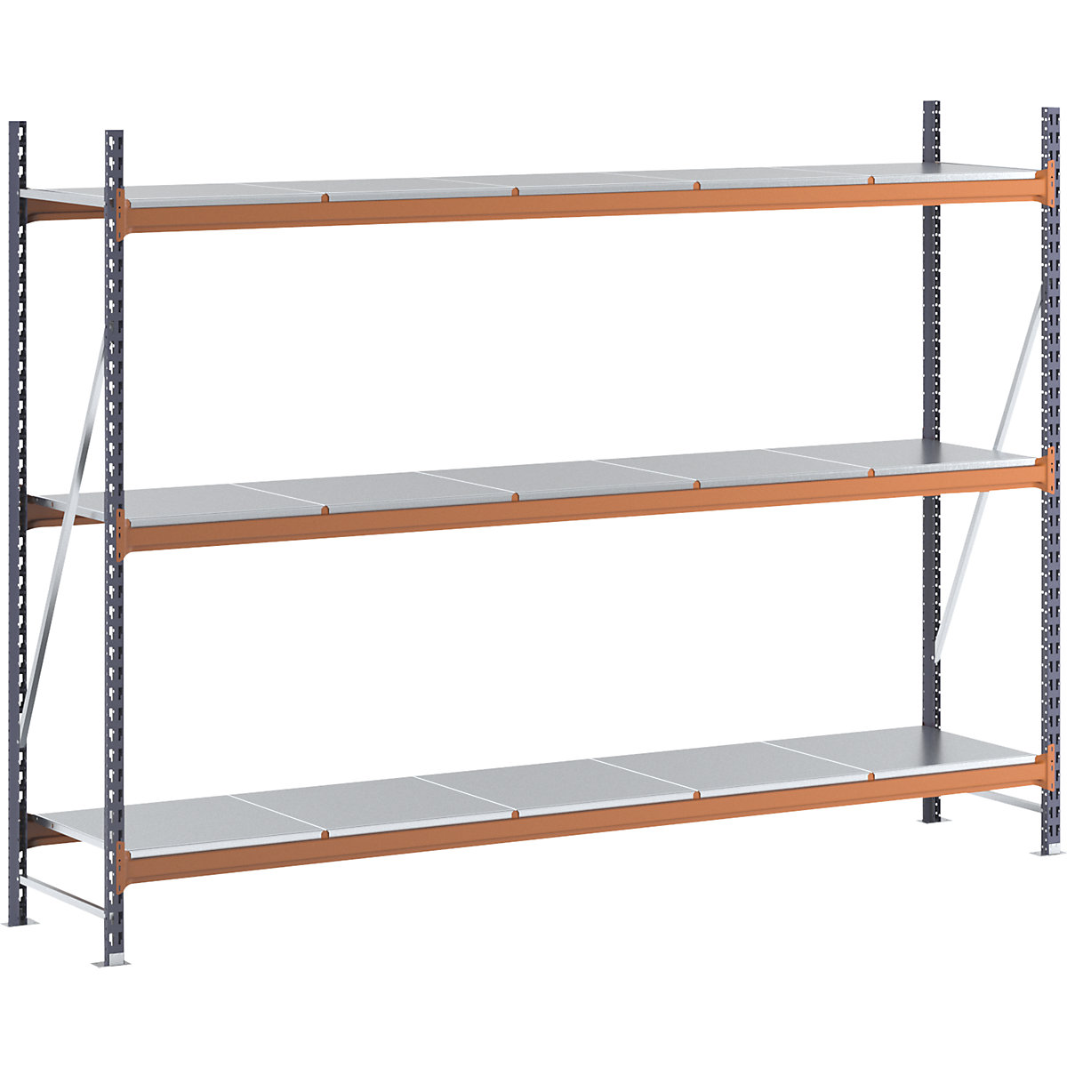 Wide span shelving unit