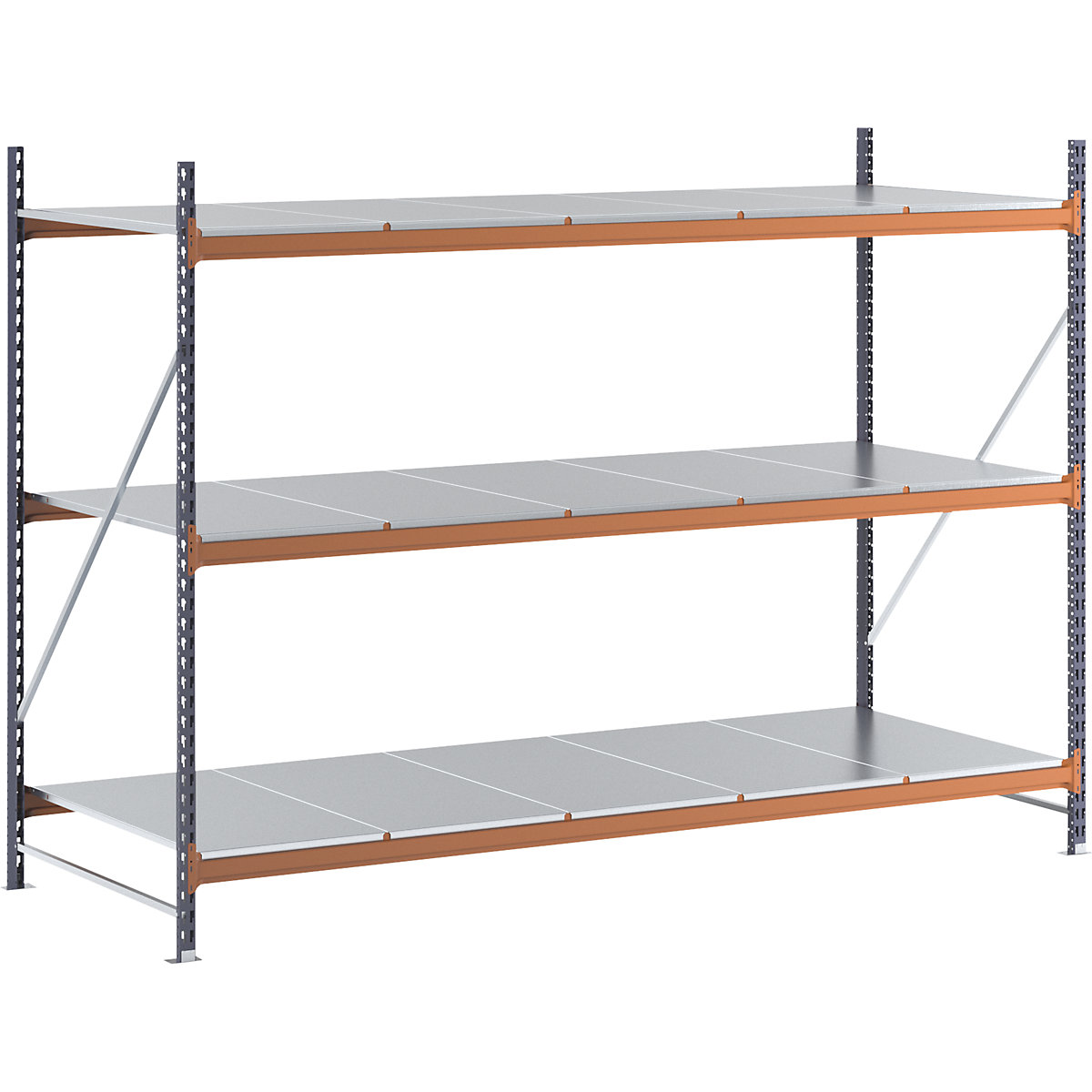 Wide span shelving unit