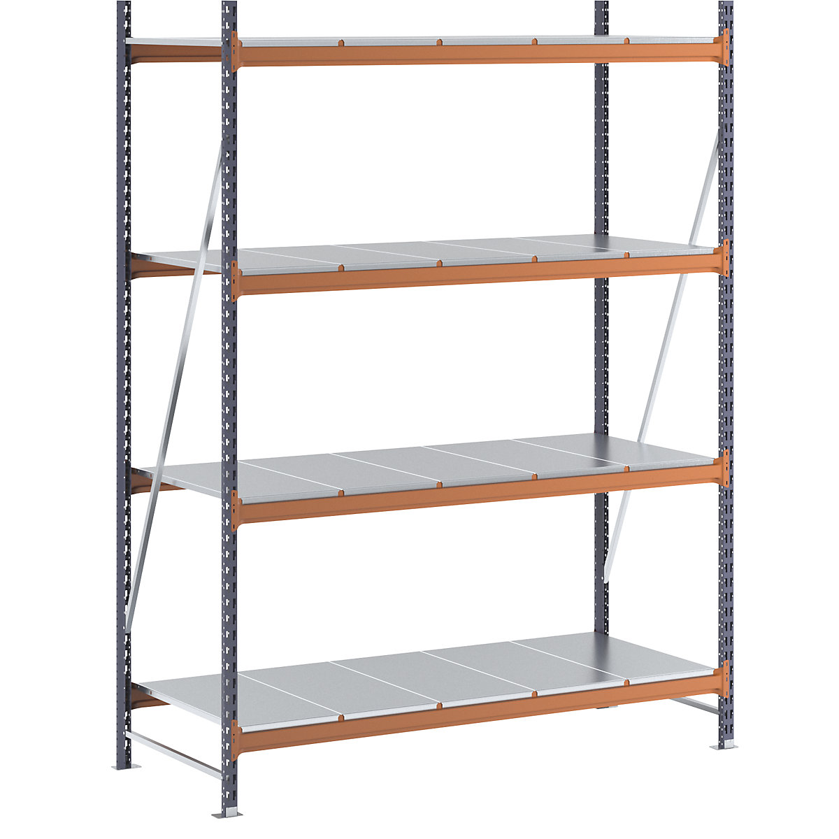 Wide span shelving unit