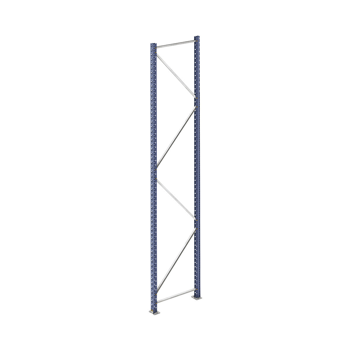 Wide span shelving unit upright frame