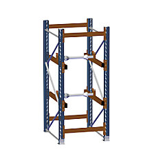 2 drum shafts, Ø 34 mm, max. shelf load 320 kg