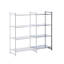 Basic plastic boltless shelving unit system