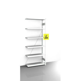 ESD boltless shelving unit