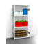 Hygienic boltless shelving unit