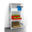 Hygienic boltless shelving unit