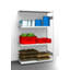 Hygienic boltless shelving unit
