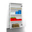 Hygienic boltless shelving unit