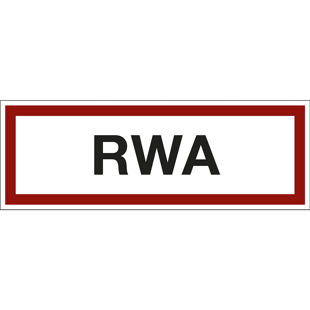 Brandschutzkennzeichen für die Feuerwehr, RWA, VE 10 Stk, Kunststoff, LxH 297 x 105 mm-2