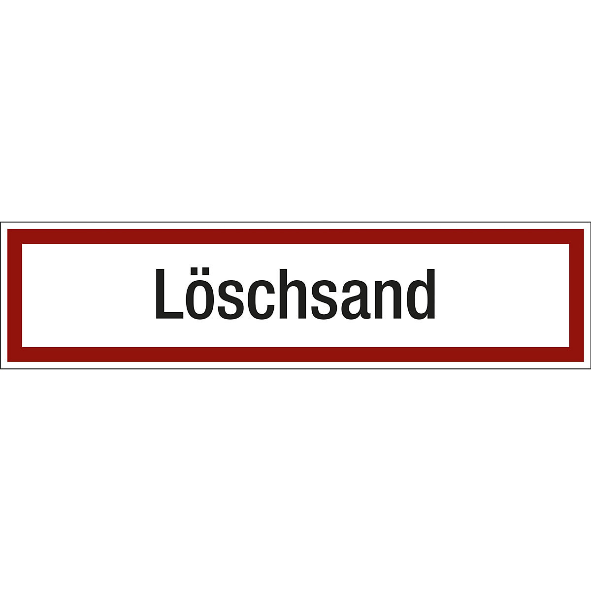Brandschutzkennzeichen für die Feuerwehr, Löschsand, VE 10 Stk, Kunststoff, langnachleuchtend, LxH 200 x 50 mm-2