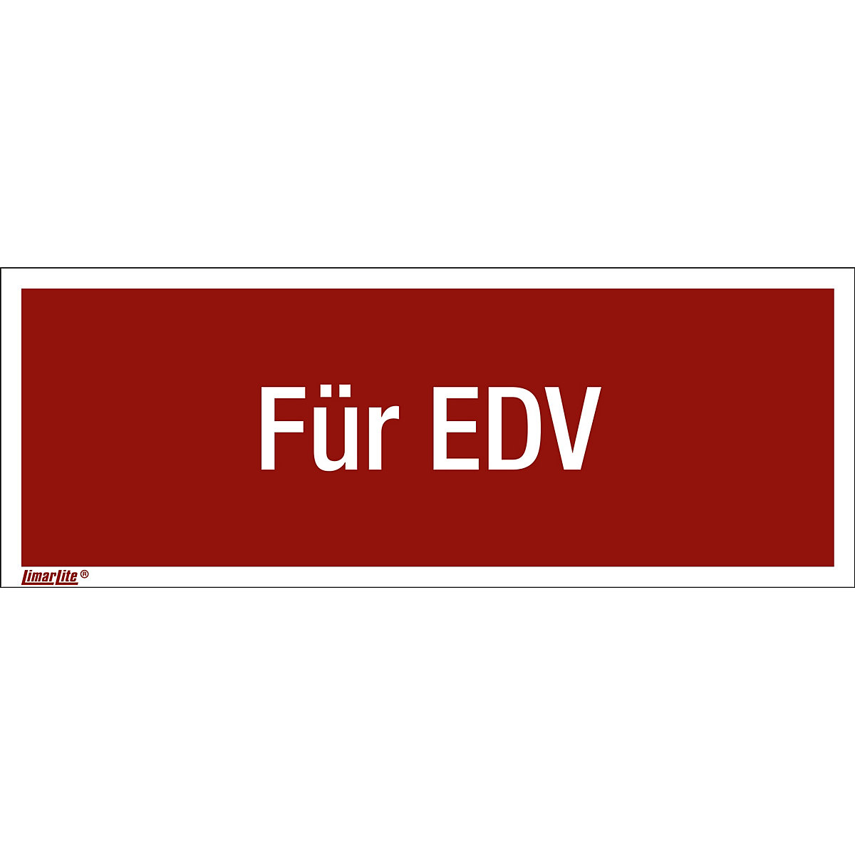 Kombizusatzschilder mit Text für Brandschutzzeichen, Für EDV, VE 10 Stk, LxH 200 x 75 mm-2