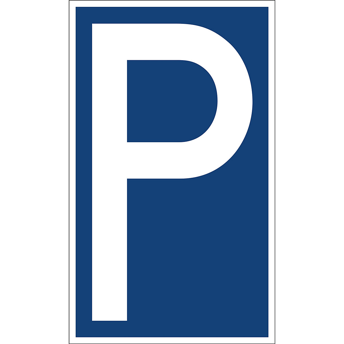 Parkplatzkennzeichen, Kunststoff: P / Nur Elektrofahrzeuge