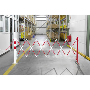 Potelet avec barrière extensible