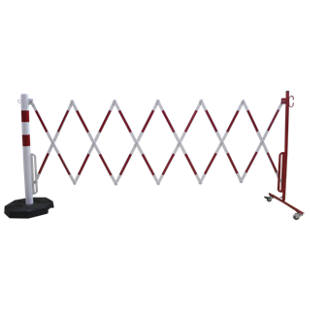 Potelet avec barrière extensible