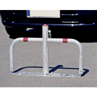 Barrière de parking en acier, rabattable