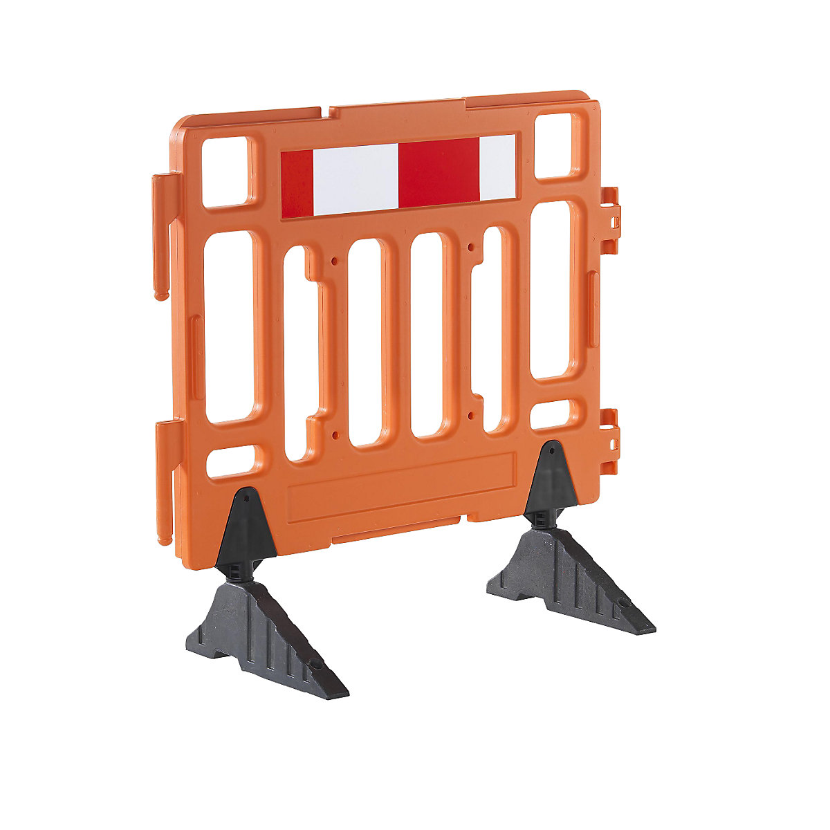 Barrière de sécurité en plastique, longueur 1,1 m, orange