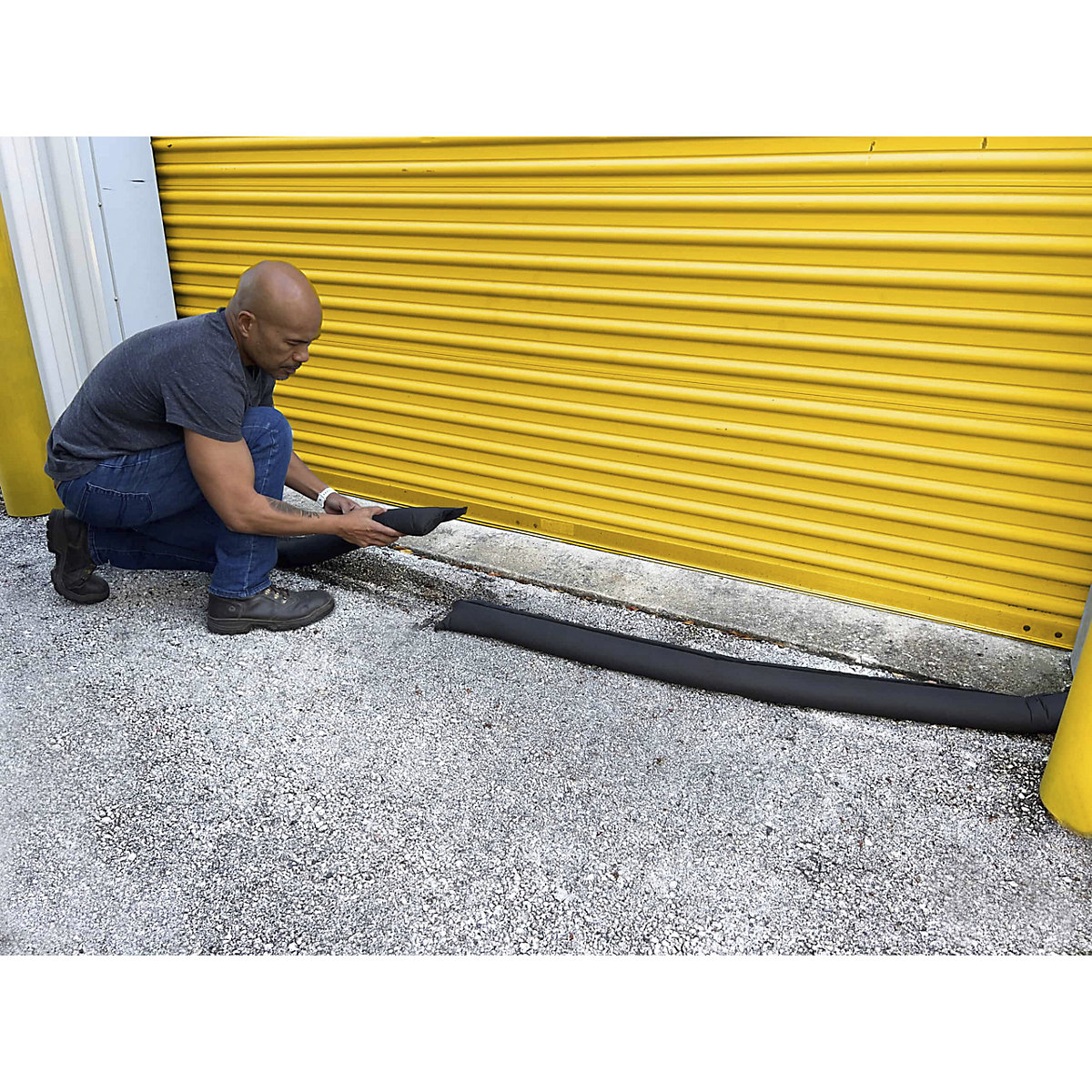 Boudin de protection contre les inondations