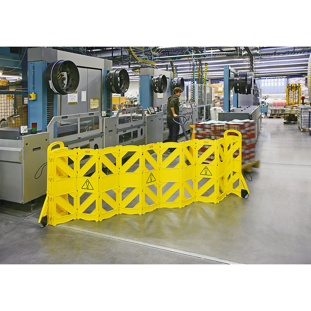 Barrières de sécurité, 2' la x 3,5' h, Jaune - KD136 main image 0