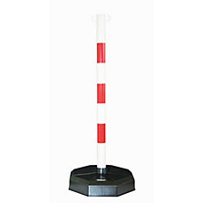 sans lestage de béton, rouge / blanc