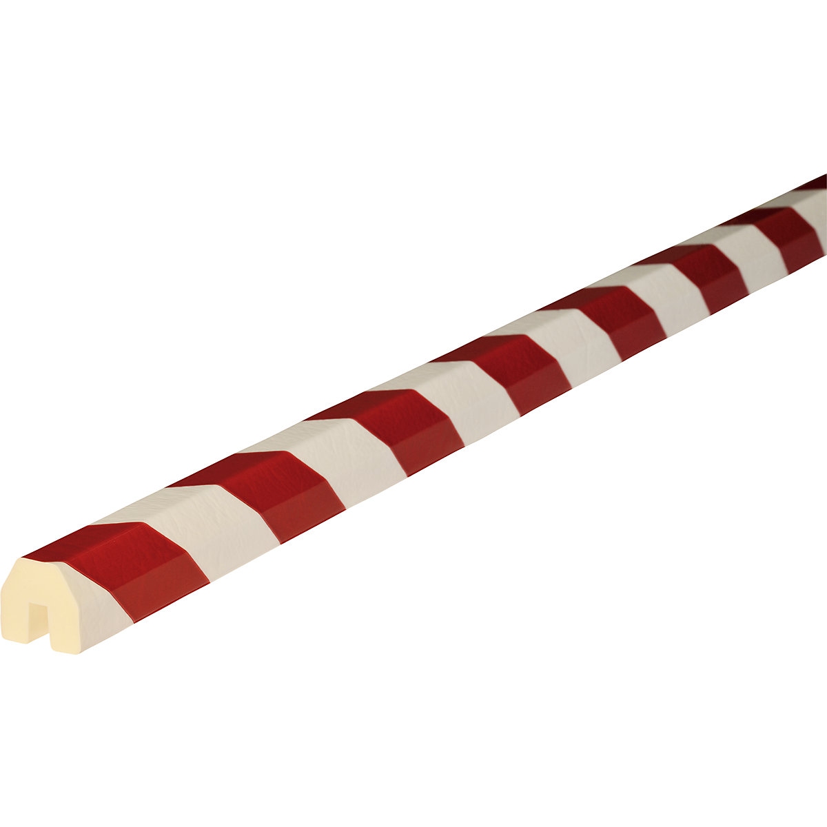 Protection des arêtes Knuffi® – SHG, type BB, 1 rouleau de 5 m, rouge / blanc