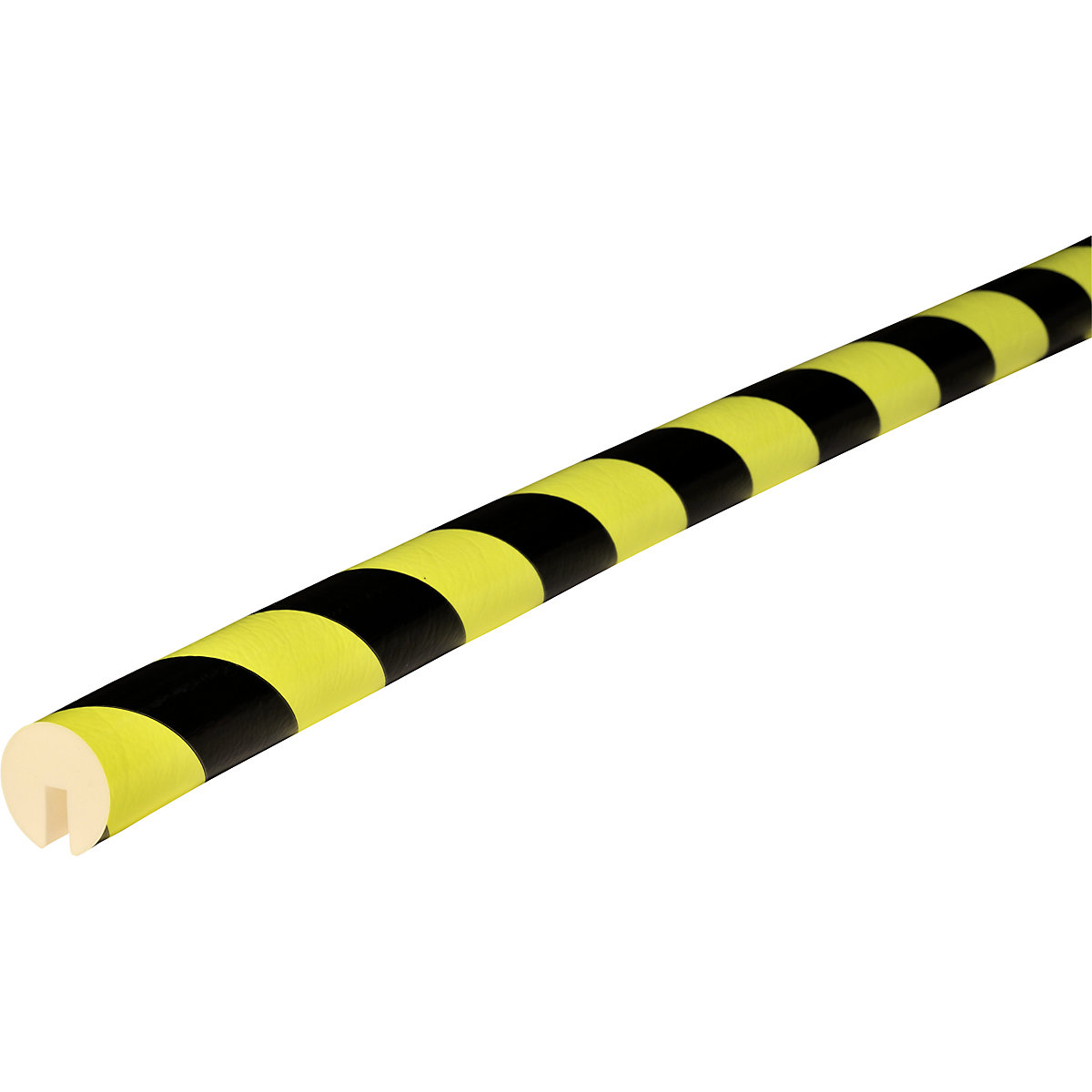 Protection des arêtes Knuffi® – SHG, type B, 1 rouleau de 5 m, noir / fluorescent