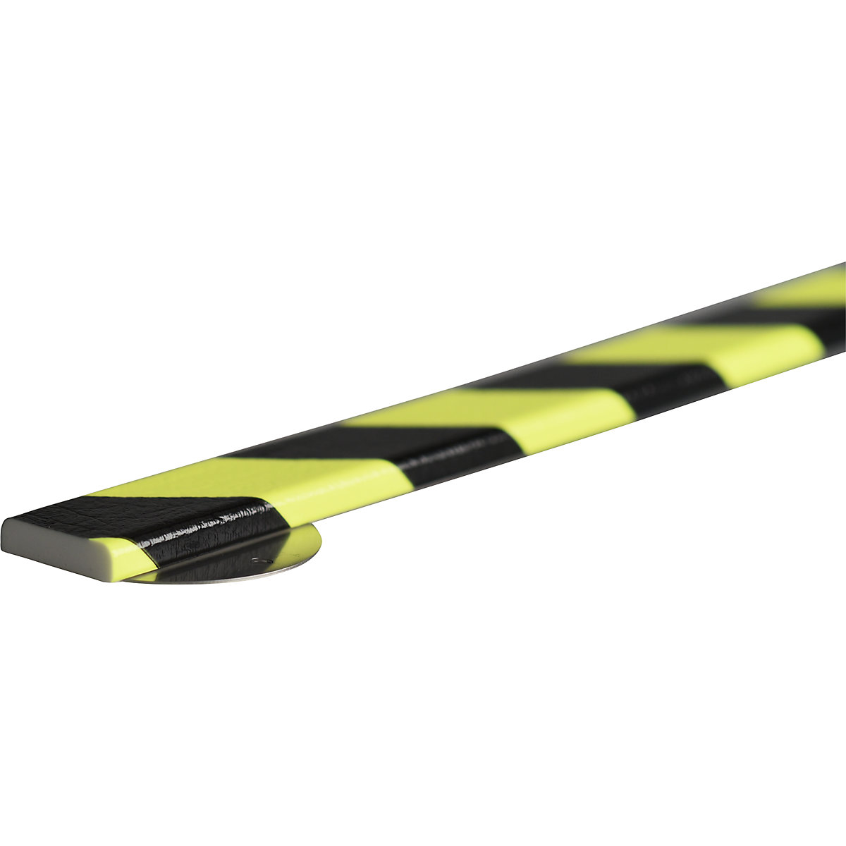 Protection des surfaces Knuffi® avec rail de montage – SHG, type F, pièce de 1 m, noir/fluorescent