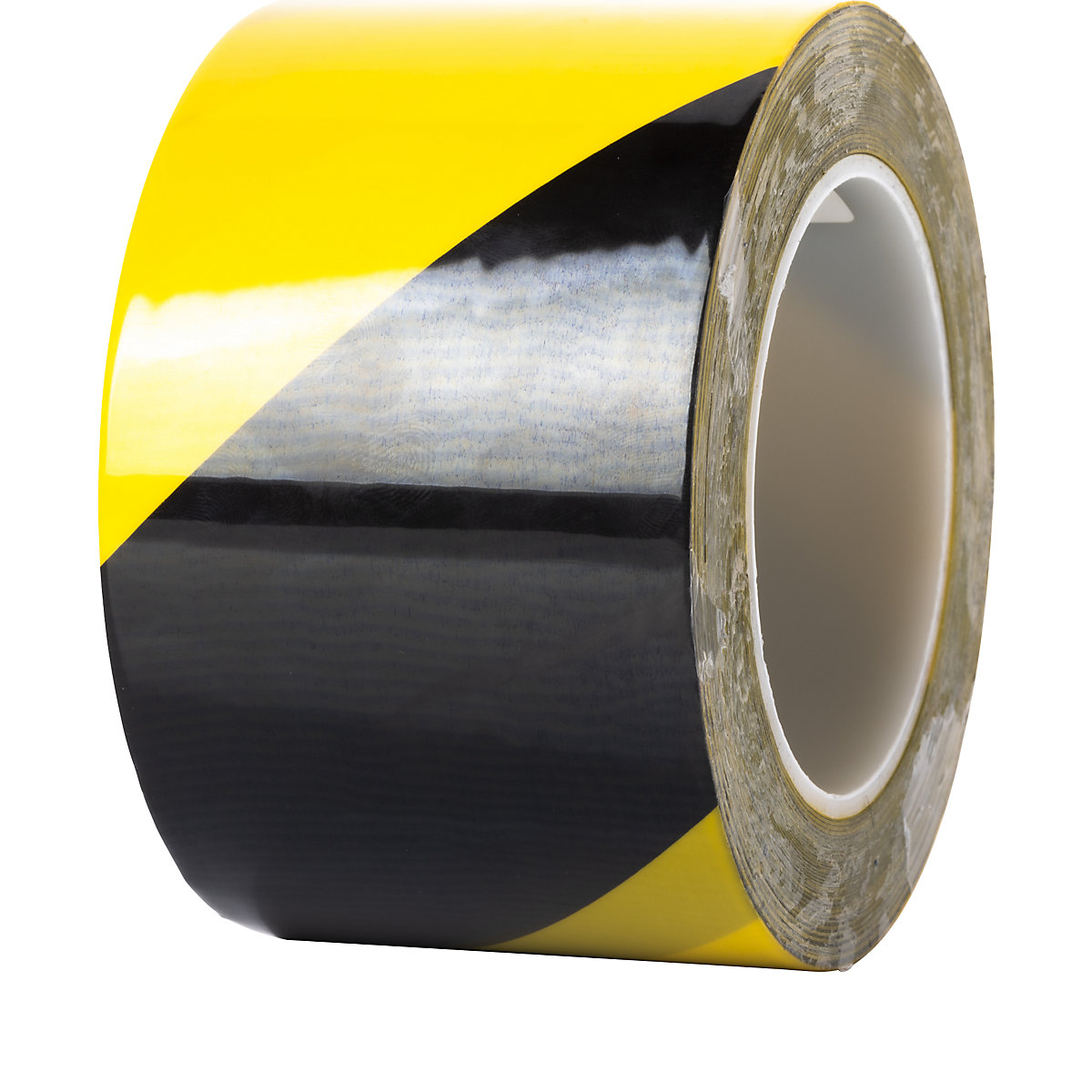 Bande de marquage au sol ultra-résistante – Ampere, largeur 50 mm, épaisseur 0,2 mm, jaune/noir-2