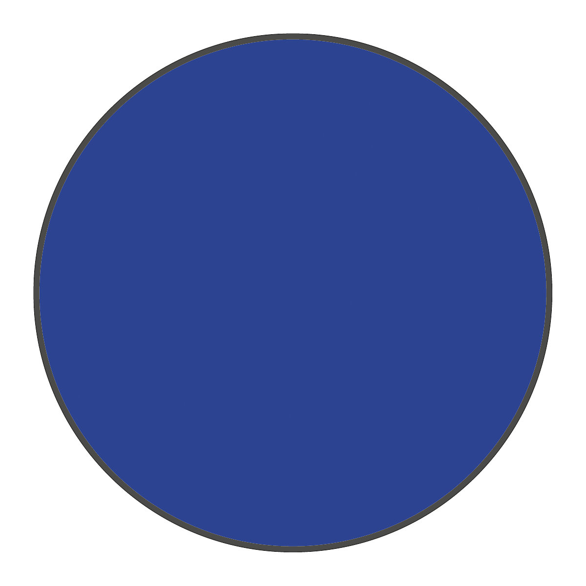 Marquages des sols en PVC, en forme de cercle, lot de 100, bleu