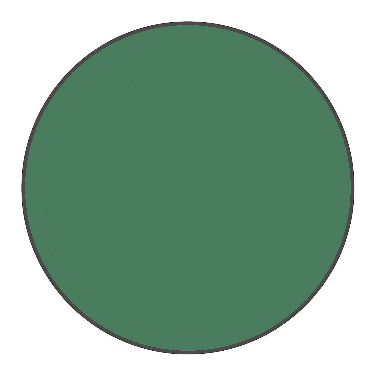 Marquages des sols en PVC, en forme de cercle, lot de 100, vert