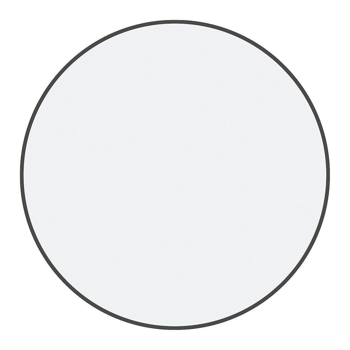 Marquages des sols en PVC, en forme de cercle, lot de 100, blanc