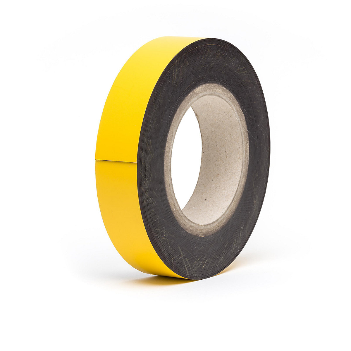 Etiquette magnétique en rouleaux, jaune, hauteur 25 mm, longueur rouleau 10 m