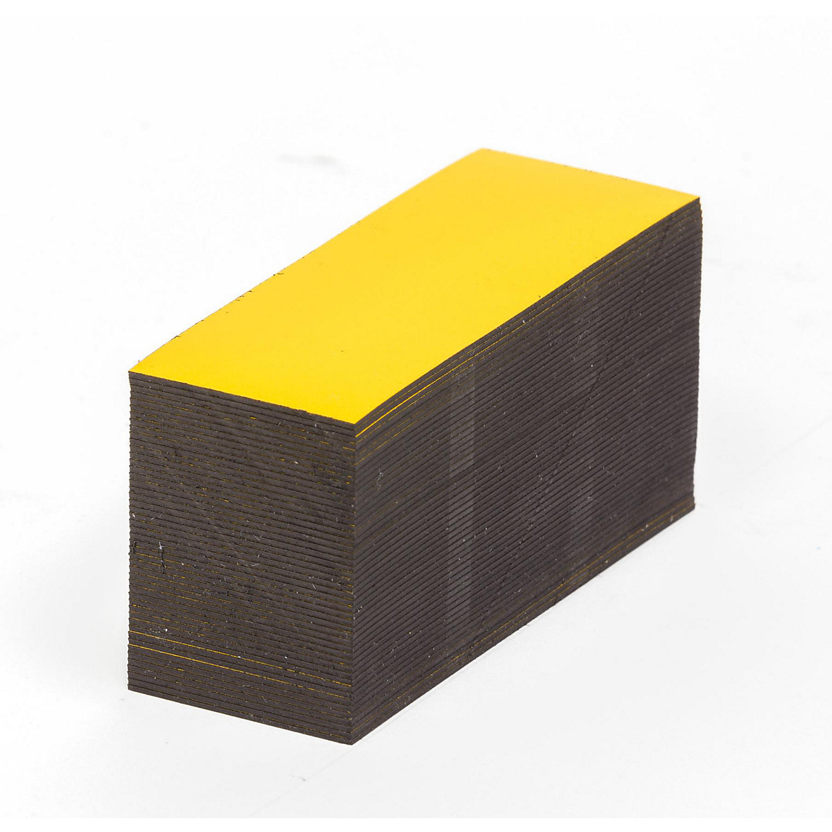 Etiquettes magnétiques, coloris jaune, h x l 20 x 80 mm, lot de 100