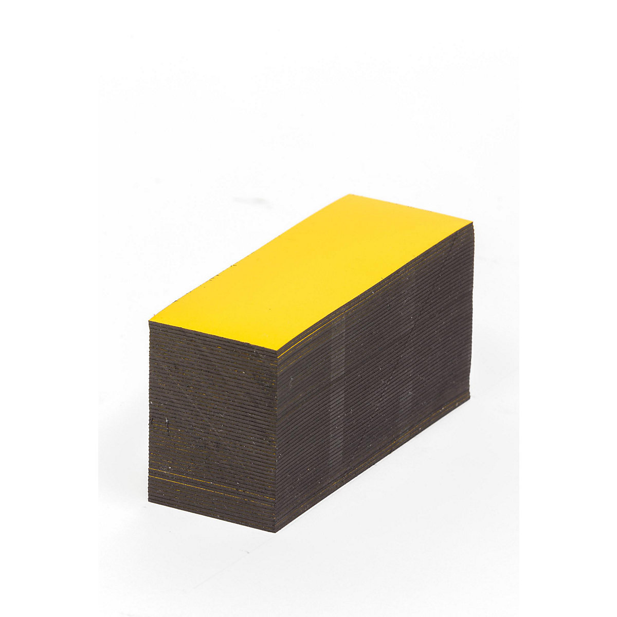 Etiquettes magnétiques, coloris jaune, h x l 15 x 80 mm, lot de 100